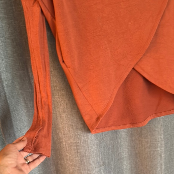 Athleta Women's Orange Drape Top - Picture 8 of 13